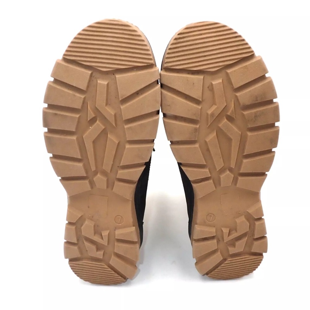 Nubuck Leather And Faux Fur Winter Boots Target Brand Tan Snow Warm - Picture 9 of 9